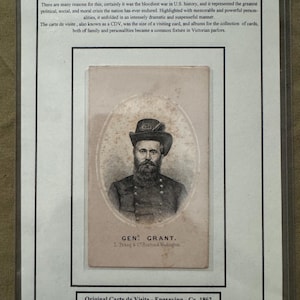 US Civil War General Grant Carte de Visite