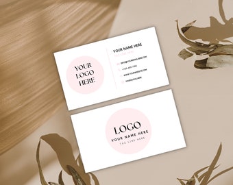 Business Card Template, QR Code, Printable Business Card Template, Instant Download, DIY Calling Card, Editable Card, Canva Template,Digital