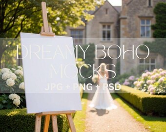 Welcome Sign Mockup, Elegant Welcome Wedding Sign Mockup, Styled Wedding Sign Display, Editable PSD, Wedding Stationery, Digital Download