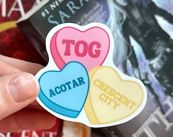 Sticker conversation série préférée, Sticker ACOTAR, Sticker TOG, Sticker Crescent City, Sticker série de livres, Sticker livresques