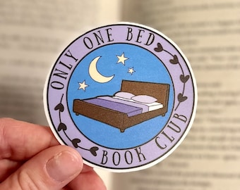 Only One Bed Book Club Sticker, Book Club Sticker, Only One Bed Sticker, Bookish Trope Sticker, The Tropes Sticker, Bookish Merch