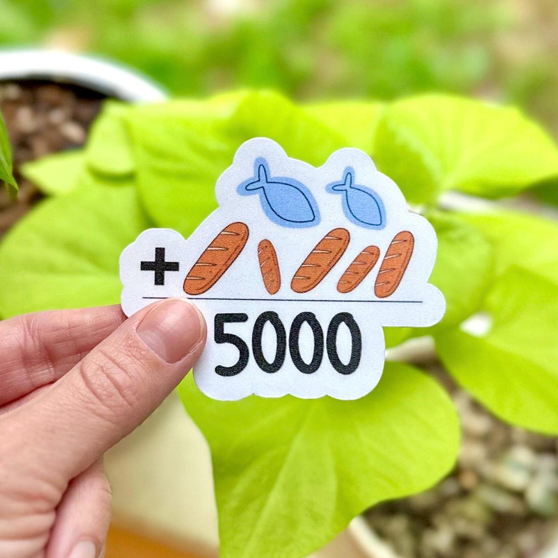 Feeding the 5000 Sticker, Bread of Life Sticker, Jesus Sticker ...