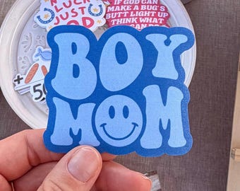 Pegatina de mamá de niño, pegatina de mamá de niño, pegatina de mamá, pegatina de mamá, mamá de niño, pegatina impermeable