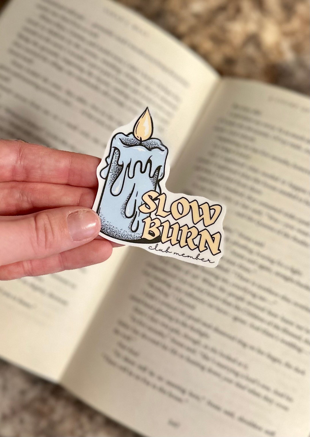 slow-burn-club-member-sticker-bookish-sticker-book-trope-sticker