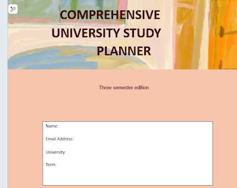 University Study Planner