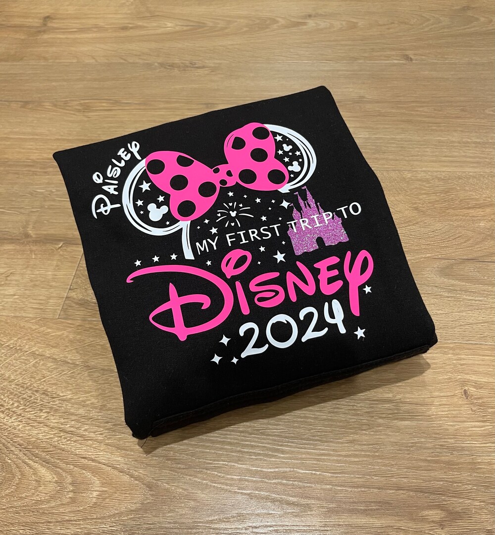 Personalised My First Trip Disneyland Hoodies, Disney Family Hoodies, Disney Hoodie, Disneyland Paris Hoodie, Mickey And Minnie Hoodies, Trendy Fashion