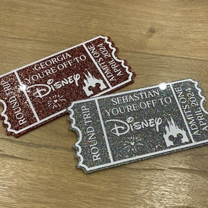 Disneyland Eintrittskarte | Acryl-Karte | Disneyland Paris Eintritt | Goldene Karte | Disneyland Überraschungsreise