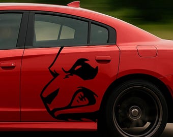 Angry Panda Decals | For Charger 2015 - 2023 | Includes Both Sides