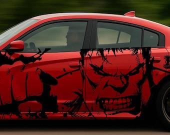 Vinylsticker Dodge Charger Side – Scat Pack Angry Hulk Design (2015-2023)