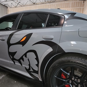 Large Hell Cat Decal for Charger 2015+ Sides Design
