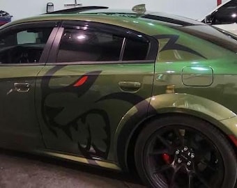 Large Cat Decal for Charger 2015+ Sides Design