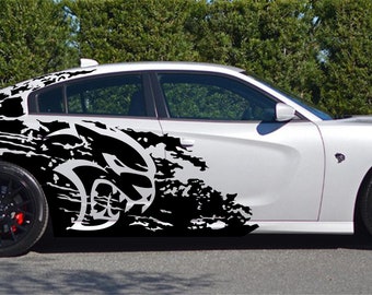 Custom Grunge Hellgato Side Vinyl Decal Stripe Kit Fits Dodge Charger 2015-2021