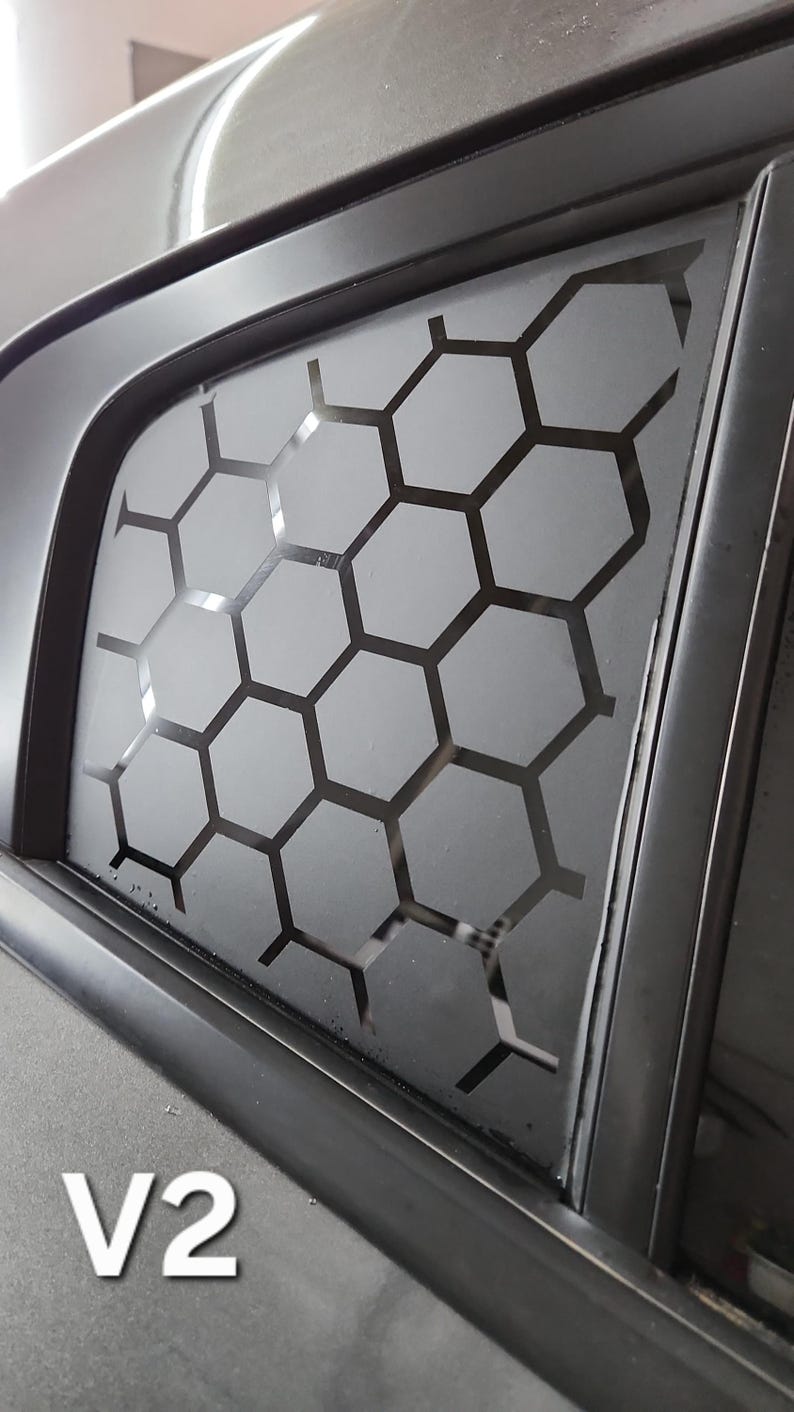 Hm Simplex Window Sticker Honeycomb Hexagon Window Decals (set of 2) - Dodge Charger Vinyl ...