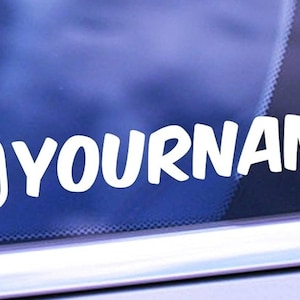 Custom Instagram Username Vinyl Decal - Social Media Car Window Sticker