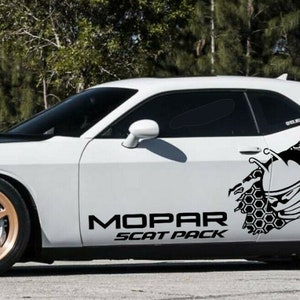 For 2013 - 2023 DODGE CHALLENGER HONEYCOMB Bee Side Design Mopar (Includes Both Sides)