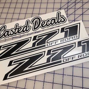 Z71 Off Road Decals (2pk) Chevy Fender Tailgate Stickers For 2014-2023 Silverado