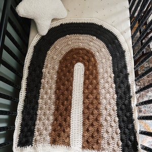 Rainbow Baby Bobble Blanket