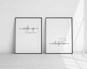 Motivational Bedroom wall art printable, Instant download