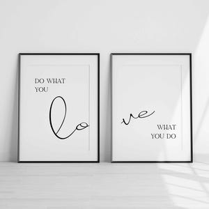 Do what you love wall art printable, Instant download