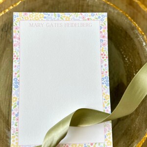 Ditsy Floral Notepad / Personalizowany Notepad / Notatnik Akwarelowy