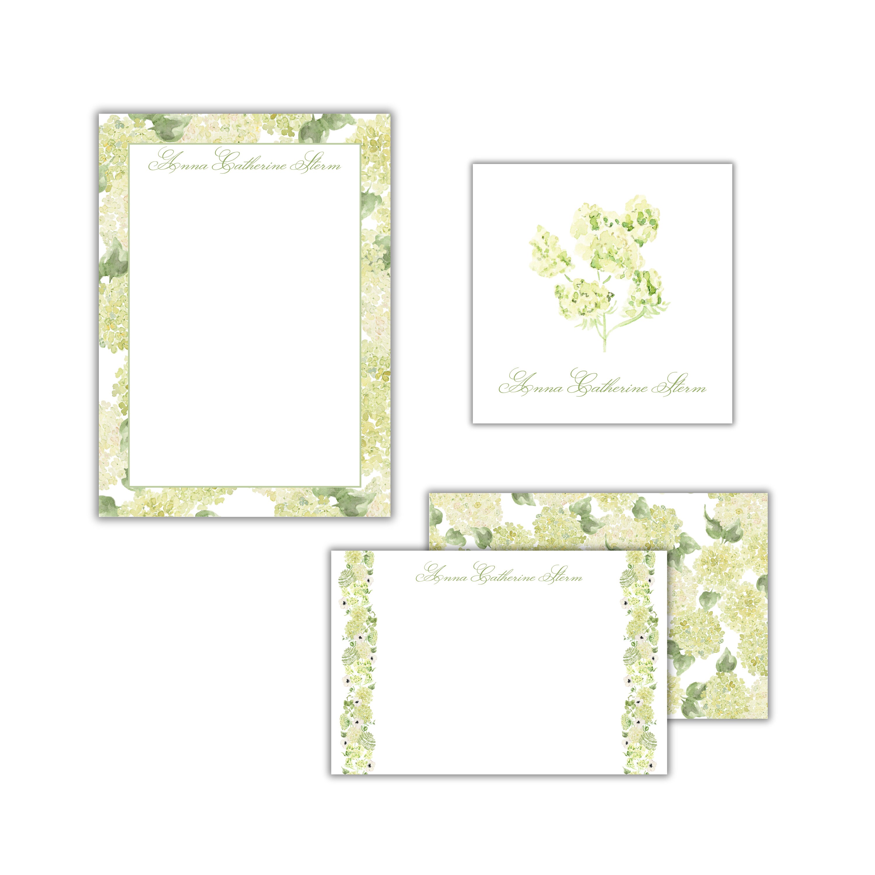 Floral Personalized Stationery Gift Set, Notepad, Cards, Tags - Etsy