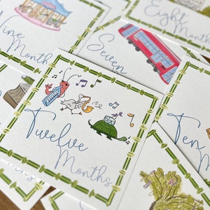 Tarjetas de hitos para bebés de Nueva Orleans, tarjetas de hitos para bebés de Nola, regalos de baby shower de Nueva Orleans, baby shower temático de Nueva Orleans, baby shower de Nola