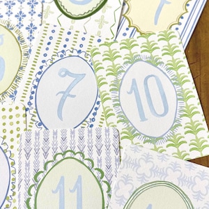 Cartes jalon bleu partout, cartes jalon fille, cartes jalon bébé, chambre de bébé rose et orange, jalons aquarelle