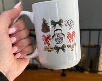 Christmas Vacation 15oz Mug - Funny Holiday Gift, Griswold-Inspired Coffee Cup, Festive Drinkware, Movie-Themed Christmas Mug
