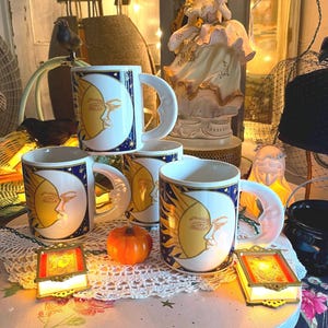 Magical Vintage Holiday VITROMASTER Galaxy Mugs Set Of 4