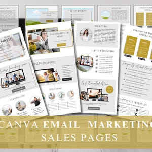 Canva Sales Page Template: Course Creator Landing Page (Digital Download)