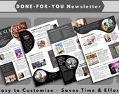 Newsletter Template Canva, Editable Newsletter Template, Email newsletter, Newspaper Print, Company Newsletter, News Letter Template