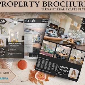 Brochure Open House - Volantino immobiliare - Brochure di lusso - Brochure per agente immobiliare - Marketing immobiliare - Brochure bifold
