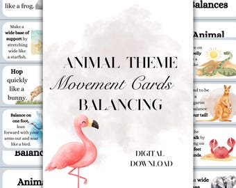 Dierenbewegingskaarten l Brain Breaks l Balanceren