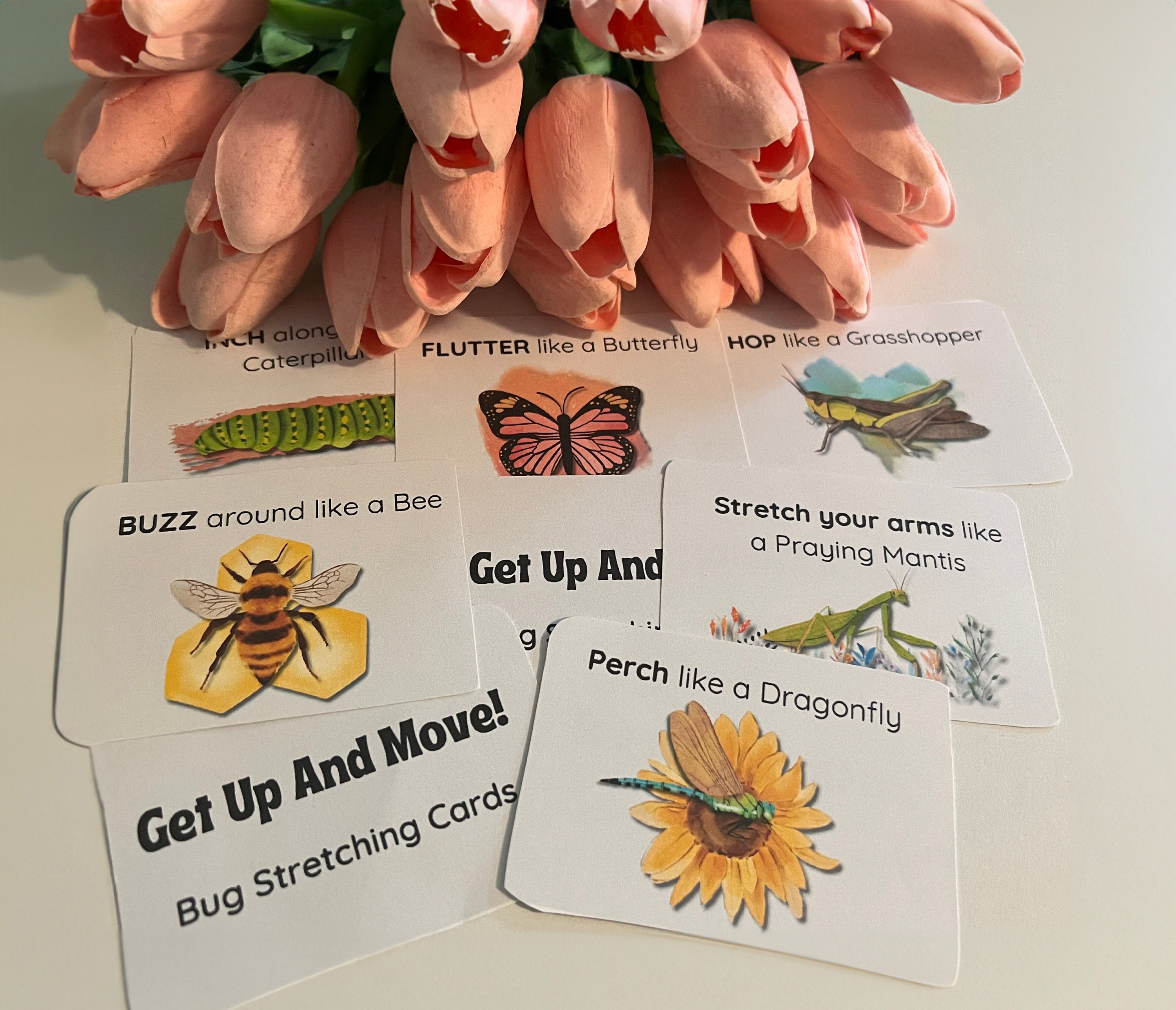 Fitness Movement Cards for Kids- Bug Themed- Morning Basket Ideas-brain ...