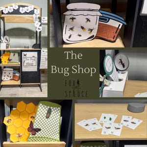 Dramatic Play Bug Shop I  Creative Play Homeschool I Little Entomologist I  Insect Unit Study