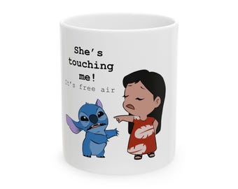 Lilo and Stitch mug, Disney character mug, Cute mug, Gift for Disney lover, Cute gift