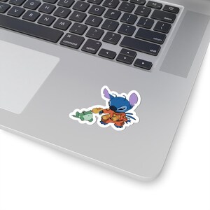 Lilo and Stitch sticker, Disney character sticker, Laptop sticker, Cute sticker, Water bottle sticker, Gift for Disney lover, Cute gift zdjęcie 2