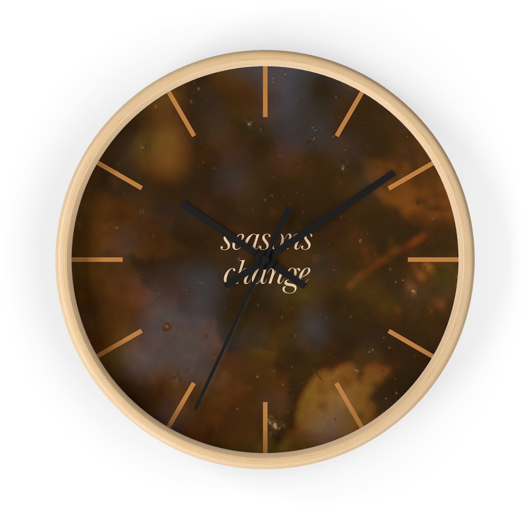Seasons Change Wall Clock Etsy