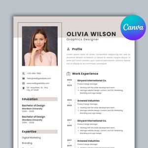 Modello CV Moderno Modificabile per Word | Curriculum Professionale Download PDF Pronto per Uso & Personalizzazione Facile