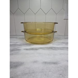 Dynaware Pyr-O-Rey Pyrex skålar, set om 2, bärnstensfärgade mexikanska glas, köksdekor