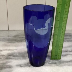 Disney Store Mickey Mouse Blue Tumbler, Vintage Disneyana Drinkware, Replacement Transparent Plastic Cup image 2