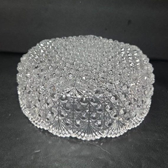 HOYA ボウル Hoya Japan Crystal Round Serving Bowl, Vintage Clear Dining