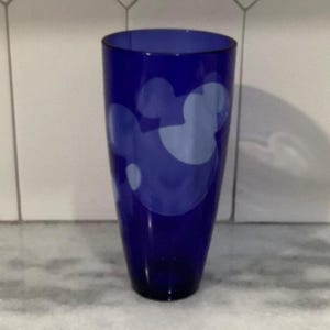 Disney Store Mickey Mouse Blue Tumbler, Vintage Disneyana Drinkware, Replacement Transparent Plastic Cup image 8