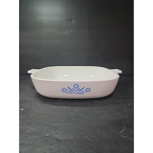 Corning Ware Blue Cornflower Casserole Dish, 10 Inch P-10-B, No Lid, Vintage Kitchenware, Cookware, Baking Dish