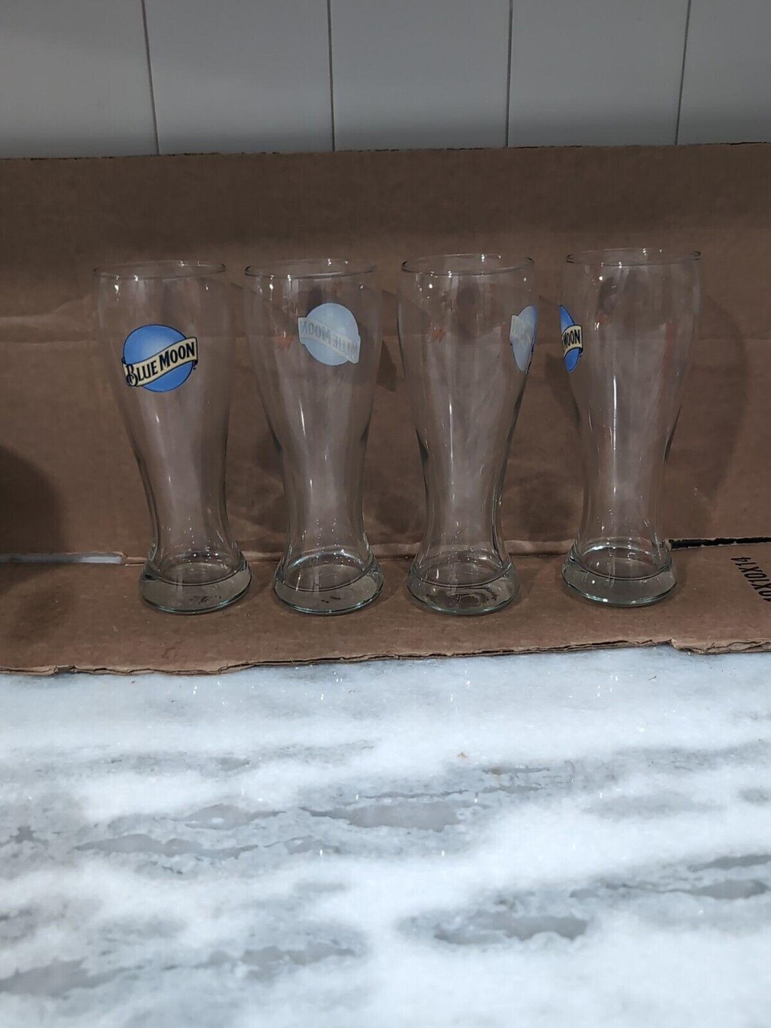 Shock Top Brewing Company 16oz Pilsner Beer Glasses - Set Of 2 Glassware