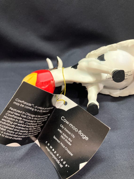 Cow Parade Cow-moo-flage Cow Figurine, Westland Giftware
