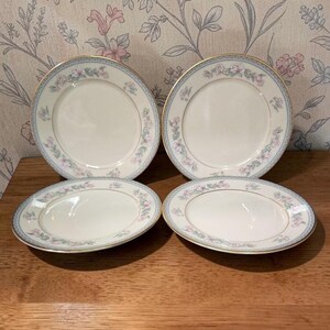Lenox Serenade Bread & Butter Plates, Set of 4, Vintage Cosmopolitan Collection Dishes, Replacement Dinnerware