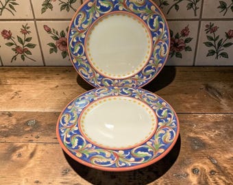 ファルツグラフ ヴィラ・デッラ・ルナ ディナープレート 2枚セット トスカーナオレンジブルー 交換用食器