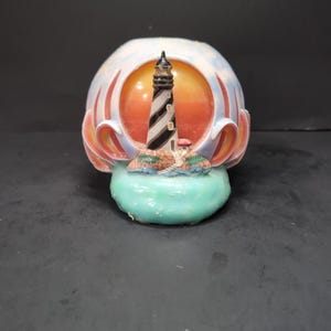 Light House By the Sea Candle, Ornate Nautical Decorative, Layered Candle, Coastal Decor, Seaside Gift, Beach House Decor