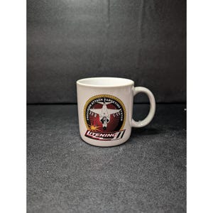 Northrop Grumman LITENING II Coffee Cup, Precision Attack System Targeting Pod, Military Aircraft Souvenir